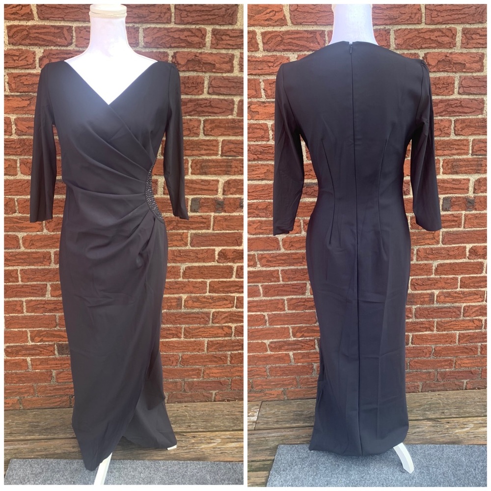 Alex Evenings black beaded gown